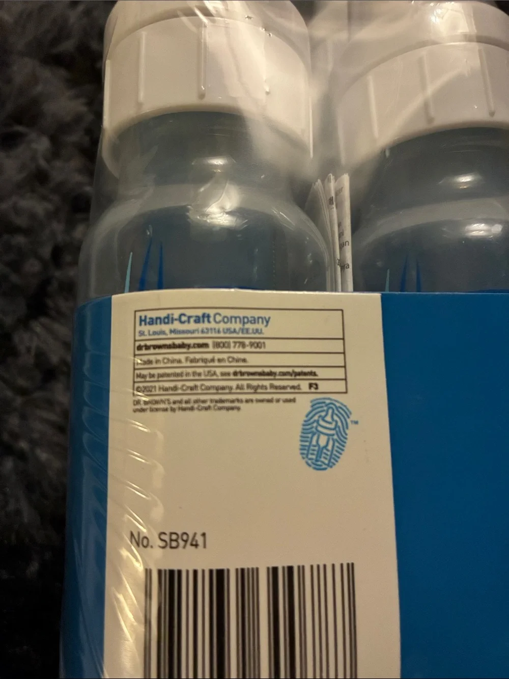 Natural Flow Blue Baby Bottle 4-Pack 2+2 dr browns 0-3 month 10 piece + set NEW